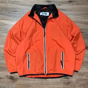 vintage 2001 orange old navy windbreaker y2k full zip jacket